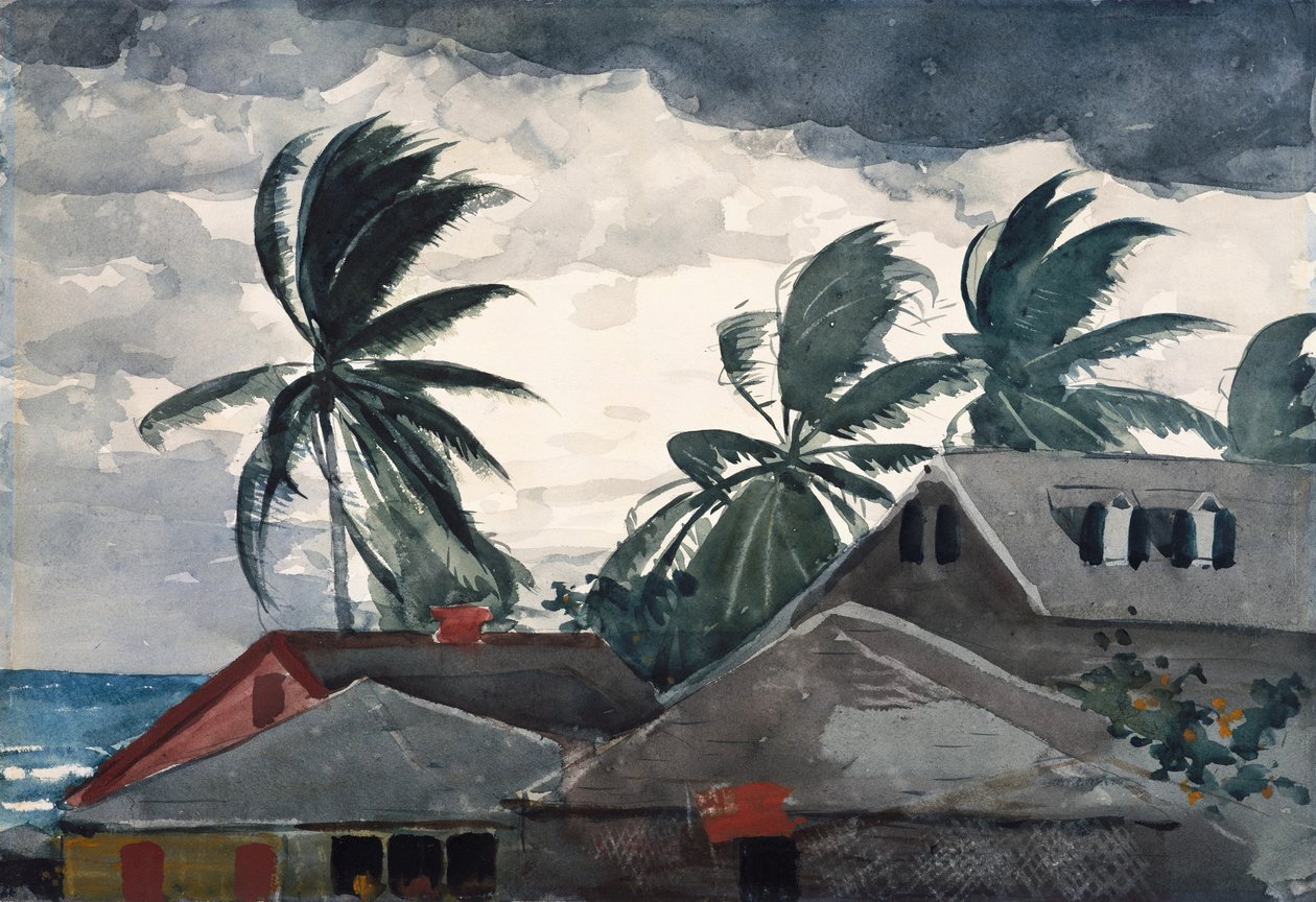 Orkan, Bahamas af Winslow Homer