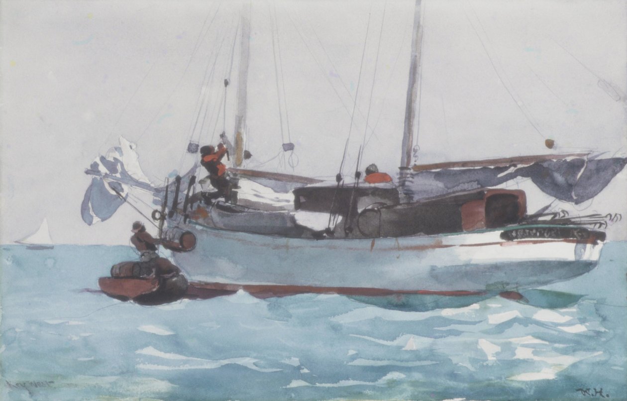 Indtagelse af våde forsyninger, 1903 af Winslow Homer