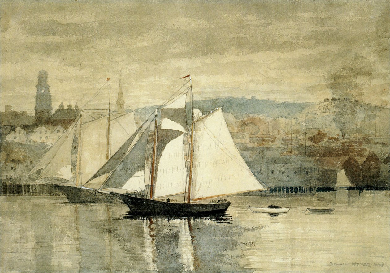 To sejlbåde af Winslow Homer