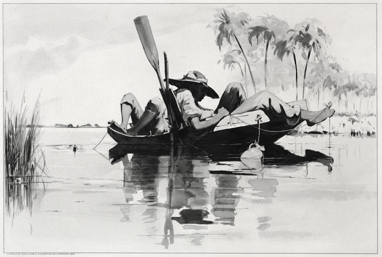 En fiskefest af Winslow Homer