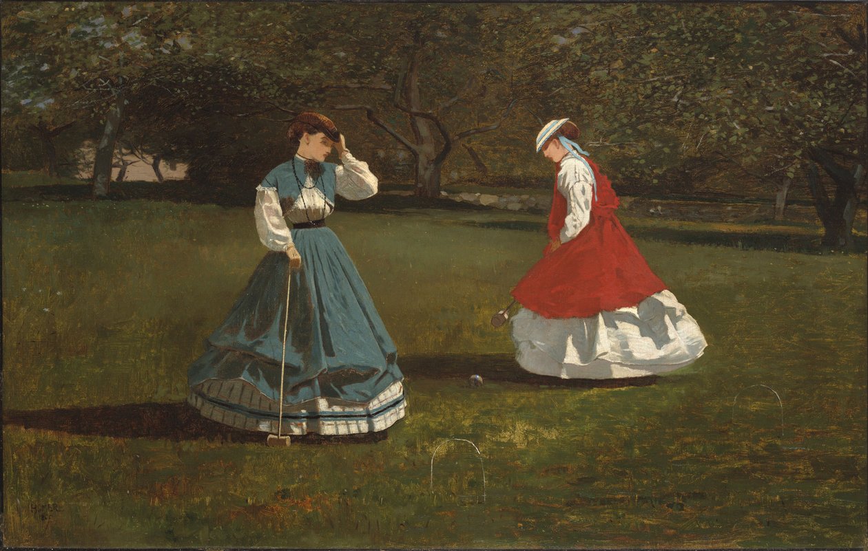Et spil kroket af Winslow Homer
