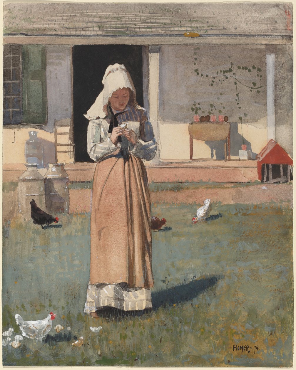 En syg kylling af Winslow Homer