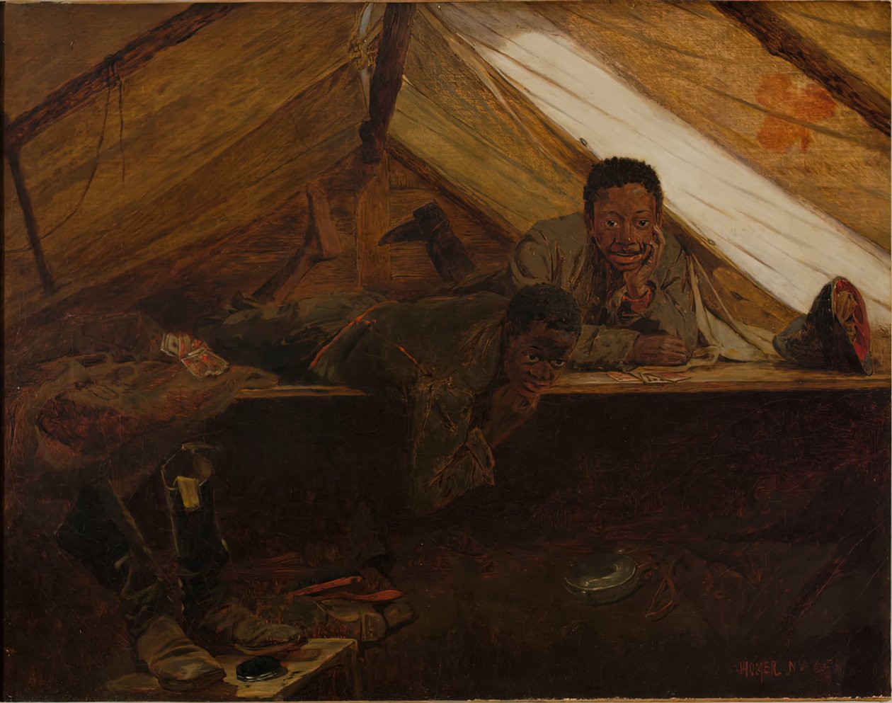 Hærens støvler, 1865. af Winslow Homer