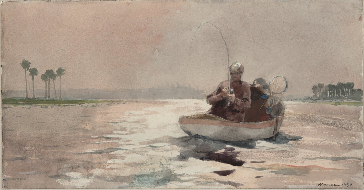Bass Fishing - Florida af Winslow Homer