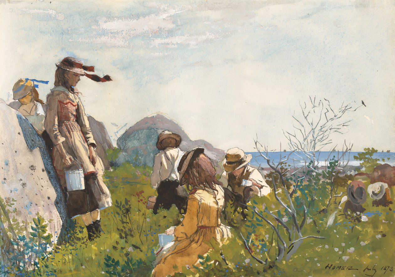 Bærplukkere, 1873. af Winslow Homer