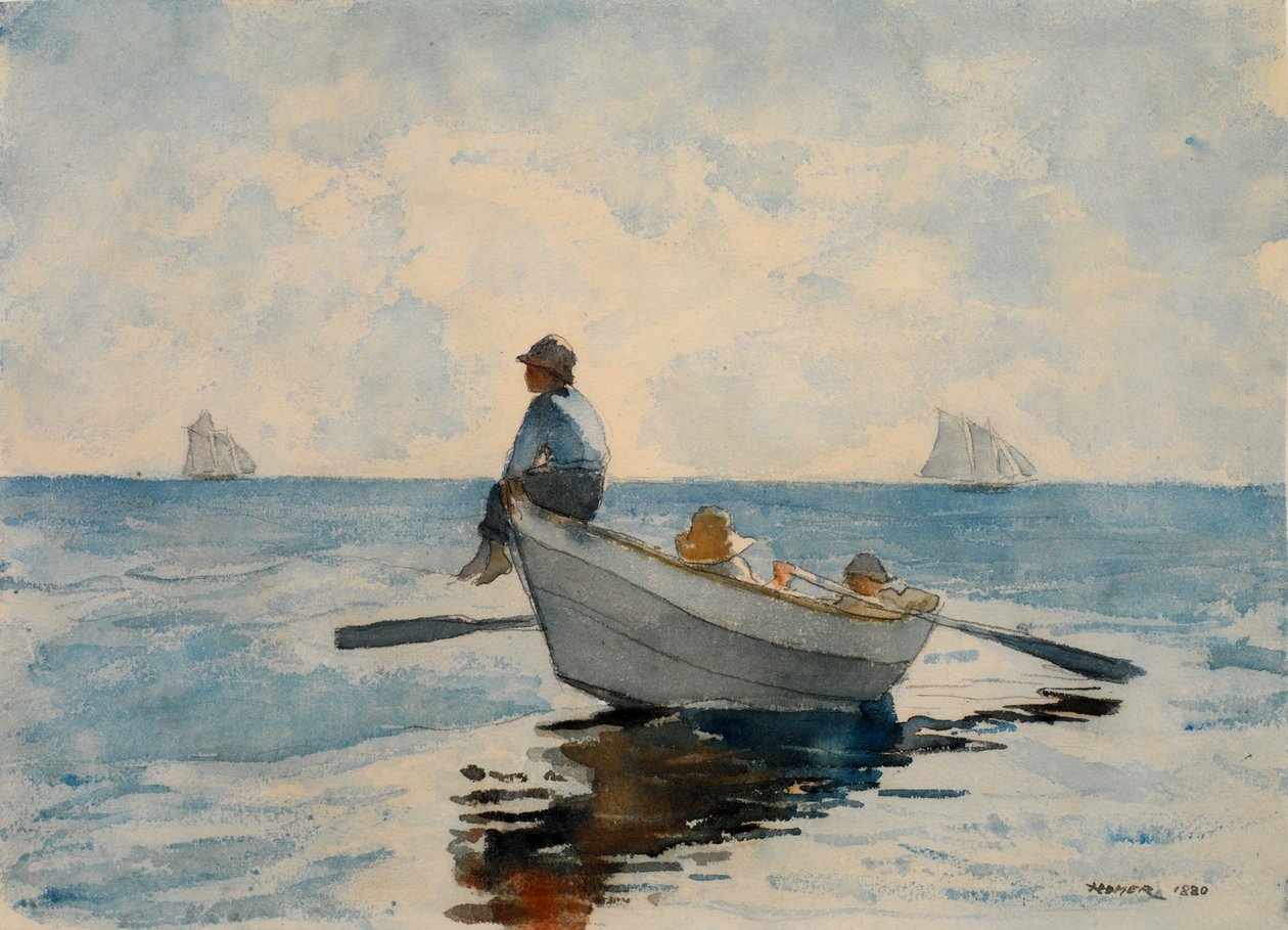 Drenge i en Dory, 1880. af Winslow Homer