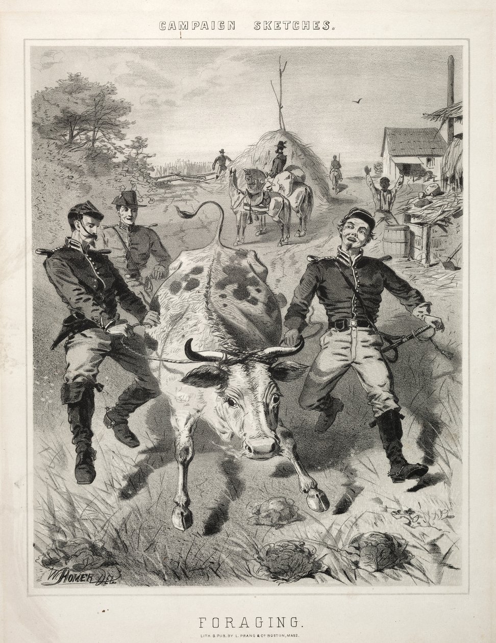Campaign Sketches: Foraging, 1863. af Winslow Homer