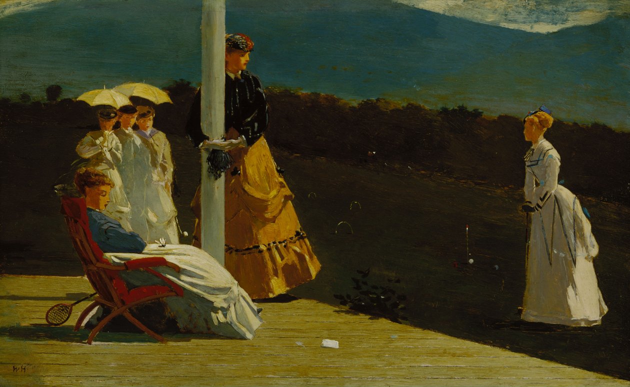 Kroket-kamp af Winslow Homer