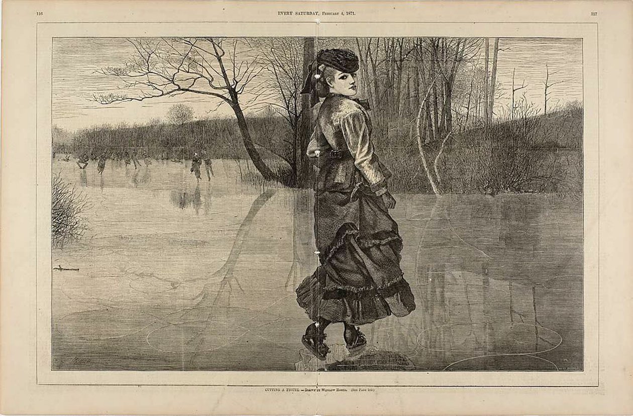 Skæring af en figur af Winslow Homer