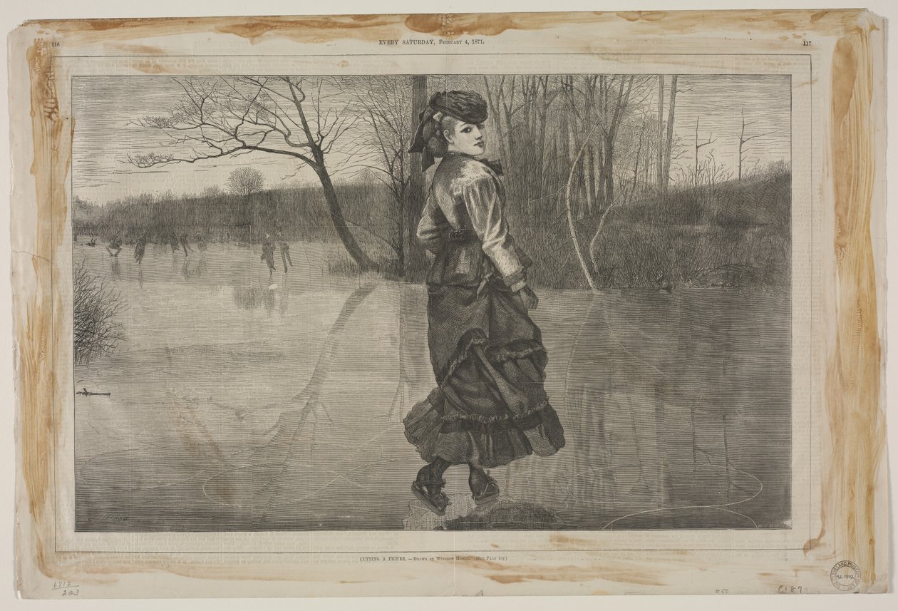 Skæring af en figur, 1871. af Winslow Homer
