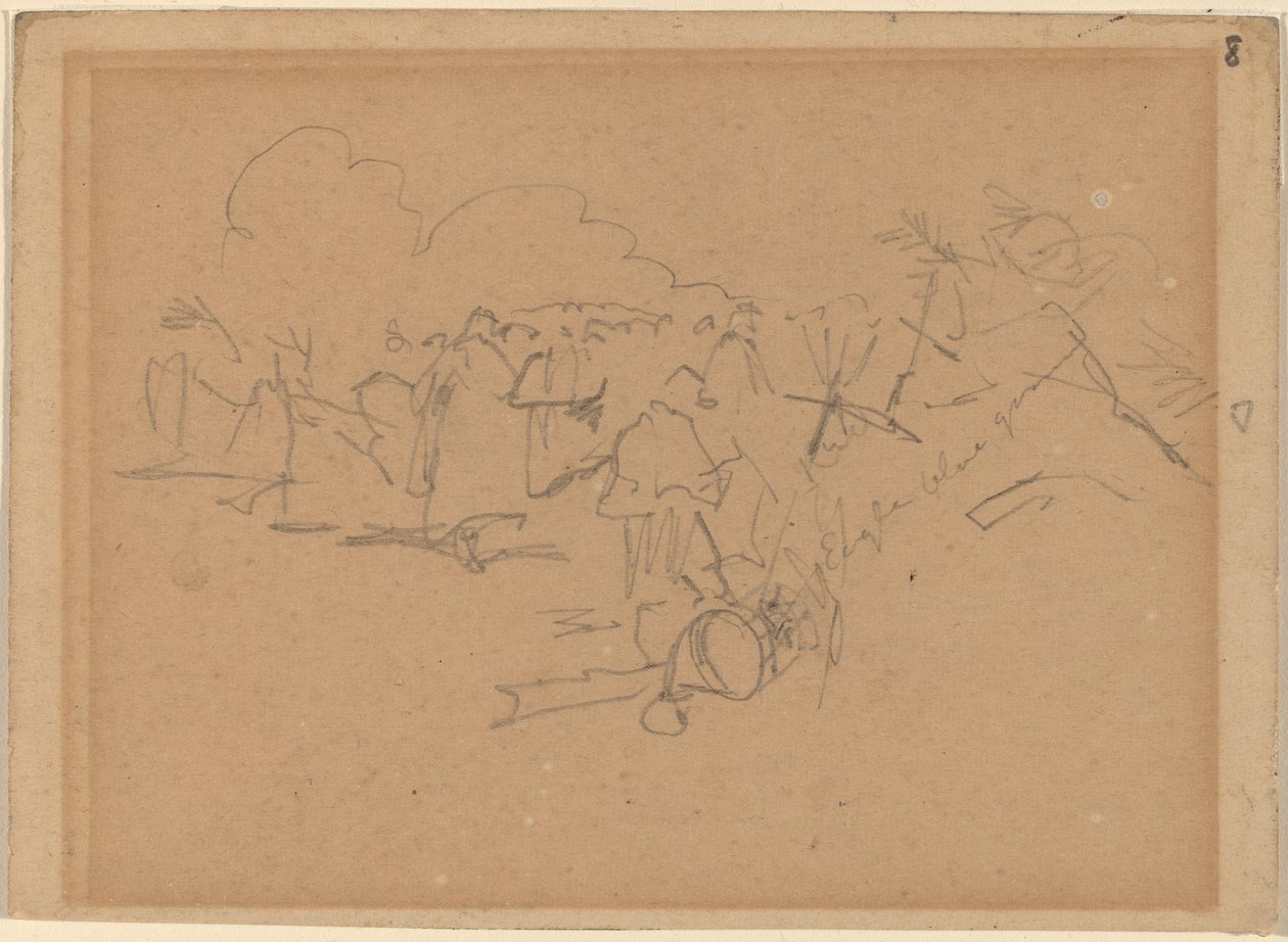 Slutningen af marts [recto], 1862. af Winslow Homer