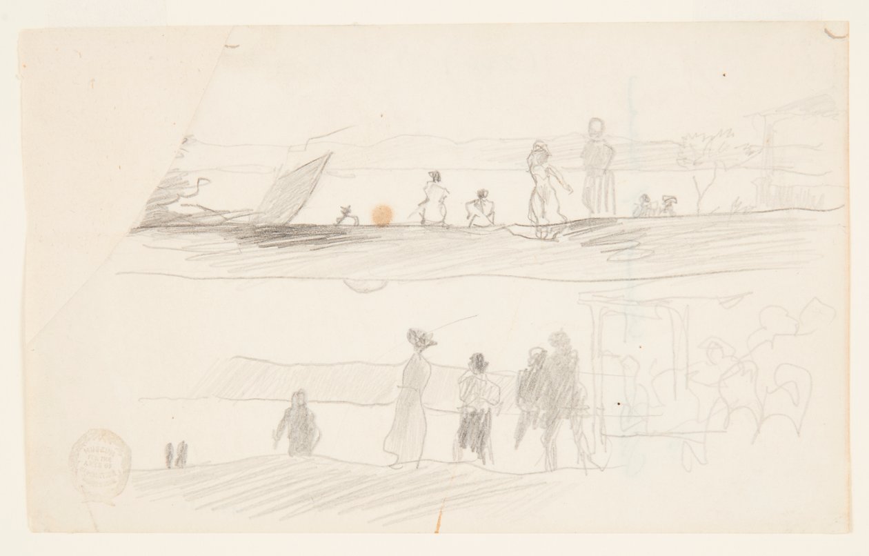 Figurer, der kigger mod en bugt af Winslow Homer