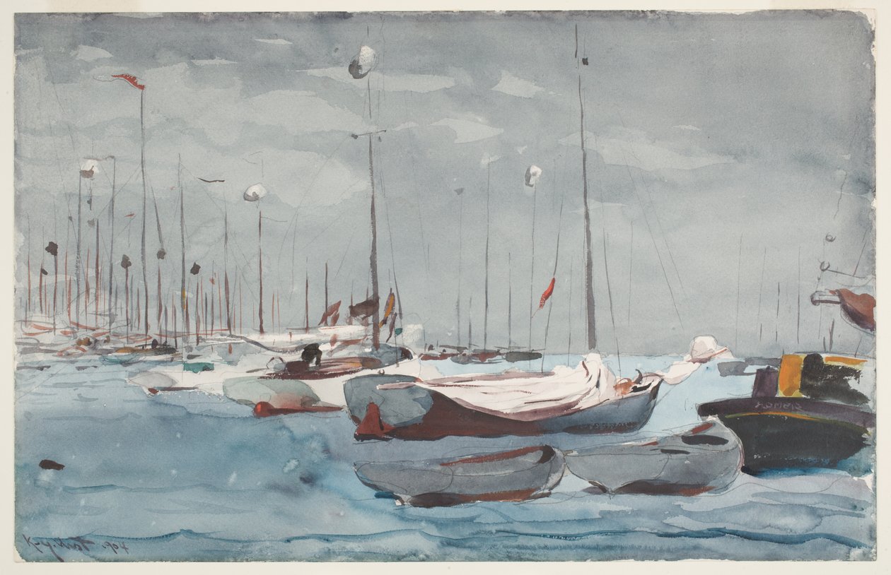 Fiskerbåde, Key West af Winslow Homer
