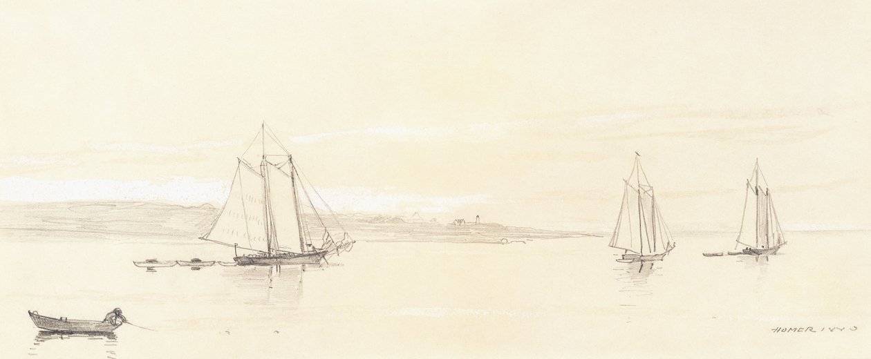 Fiskerflåden i Gloucester af Winslow Homer