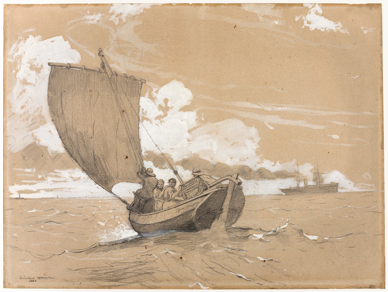 Fiskeri ud for Scarborough af Winslow Homer