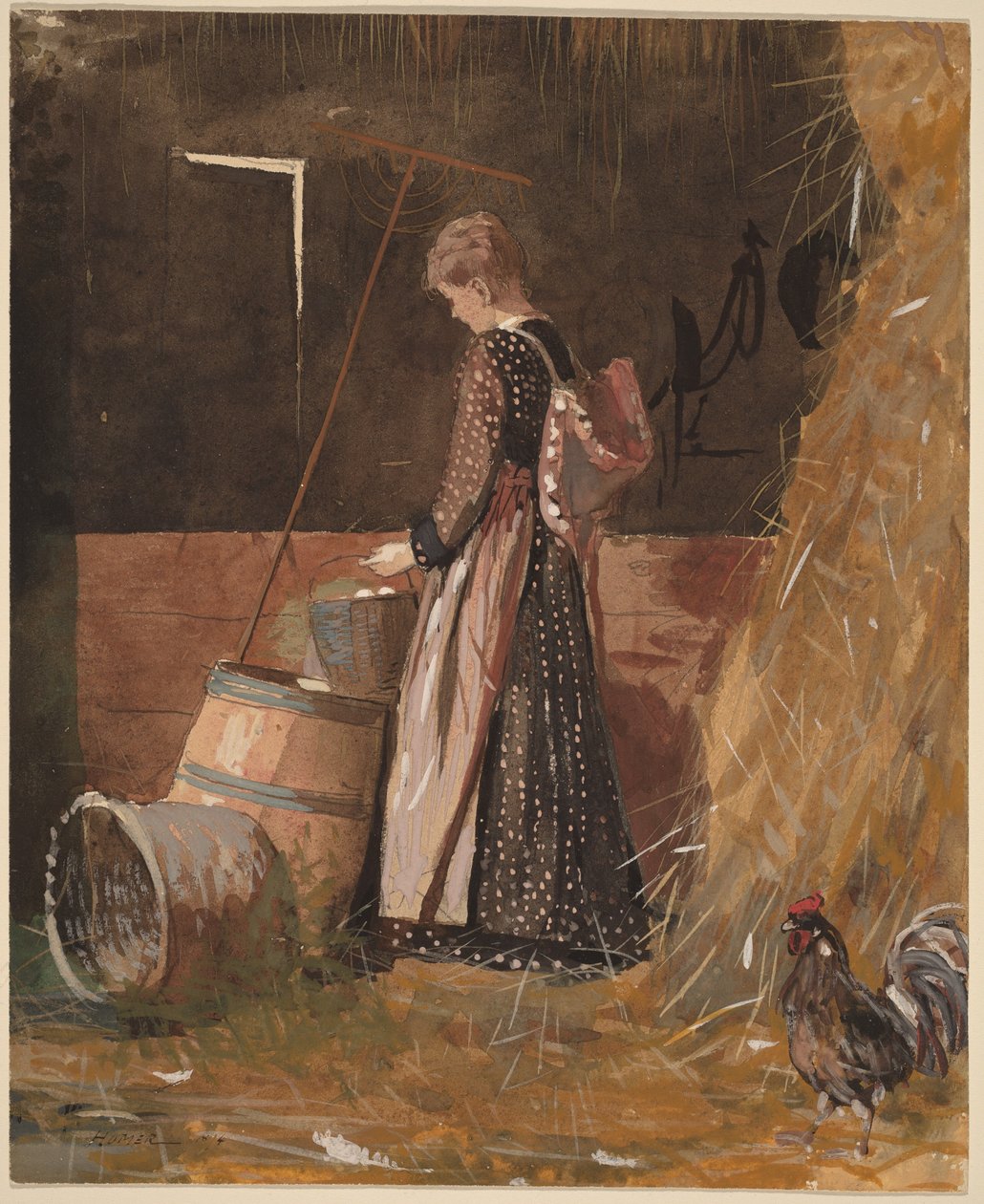 Friske æg af Winslow Homer