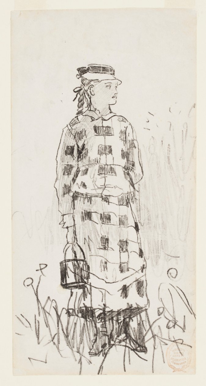 Pige med en spand af Winslow Homer