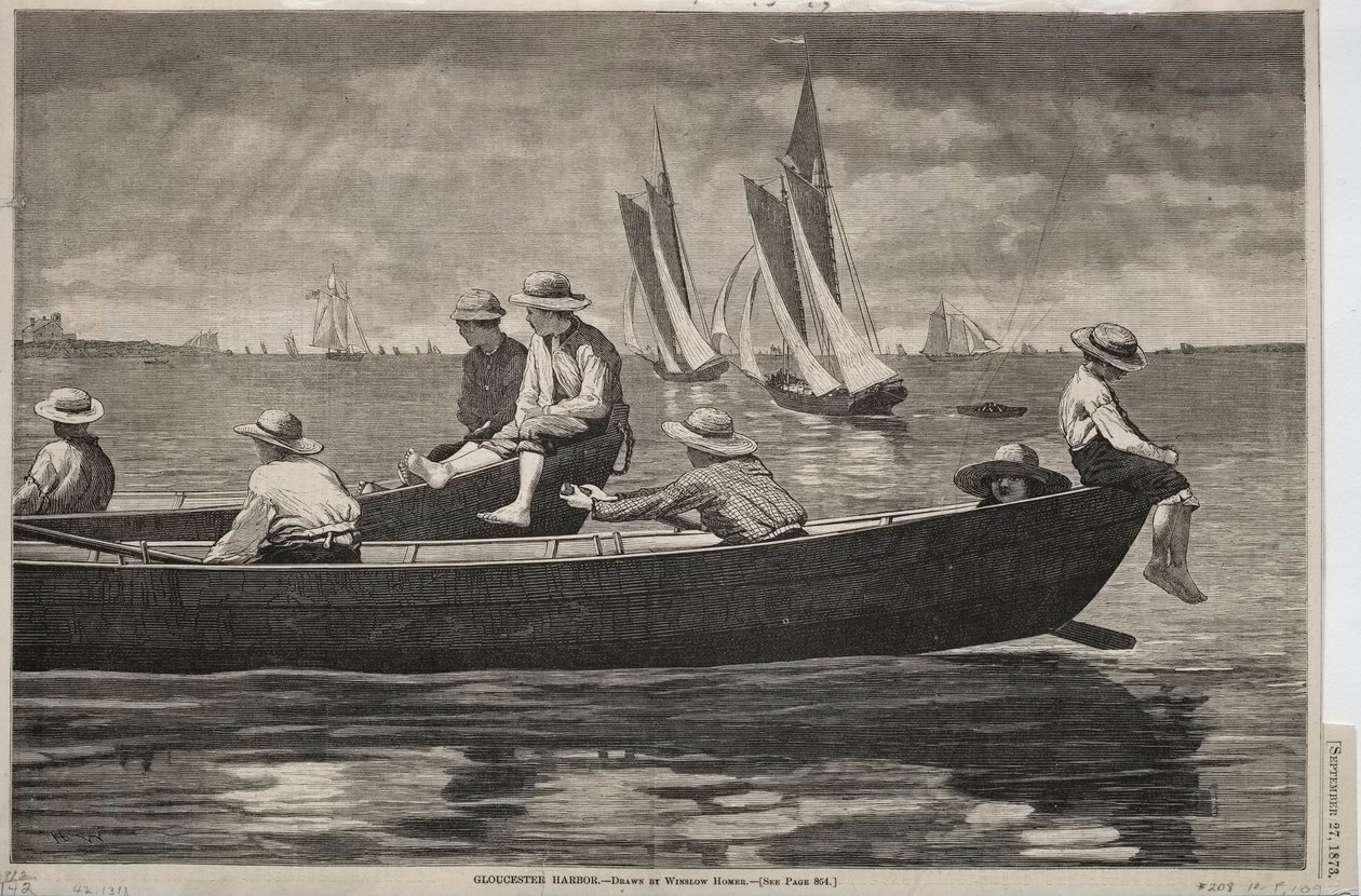 Gloucester Harbor, 1873. af Winslow Homer