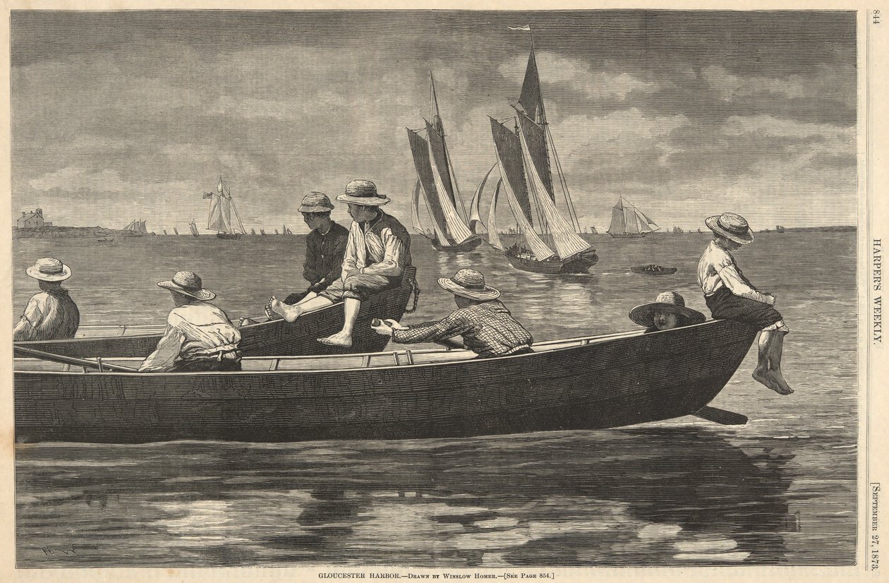 Gloucester Harbor, fra Harper af Winslow Homer
