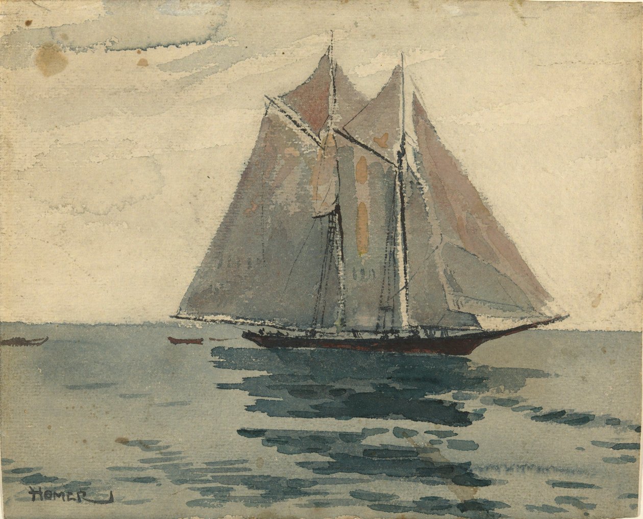 Gloucester Schooner af Winslow Homer