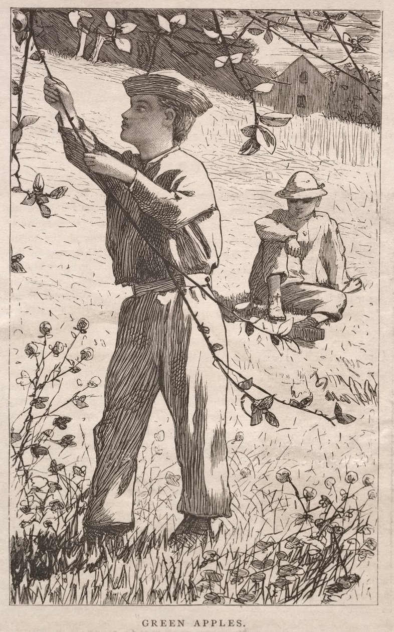 Grønne æbler af Winslow Homer