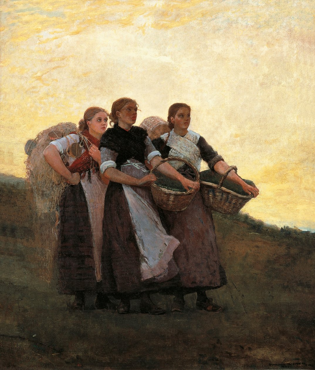 Hark! lærken af Winslow Homer