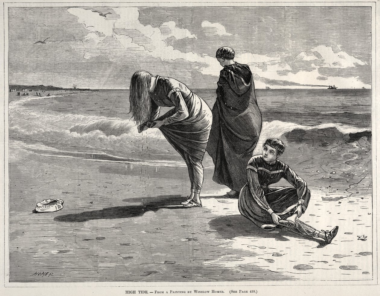 Højvande, 1870. af Winslow Homer