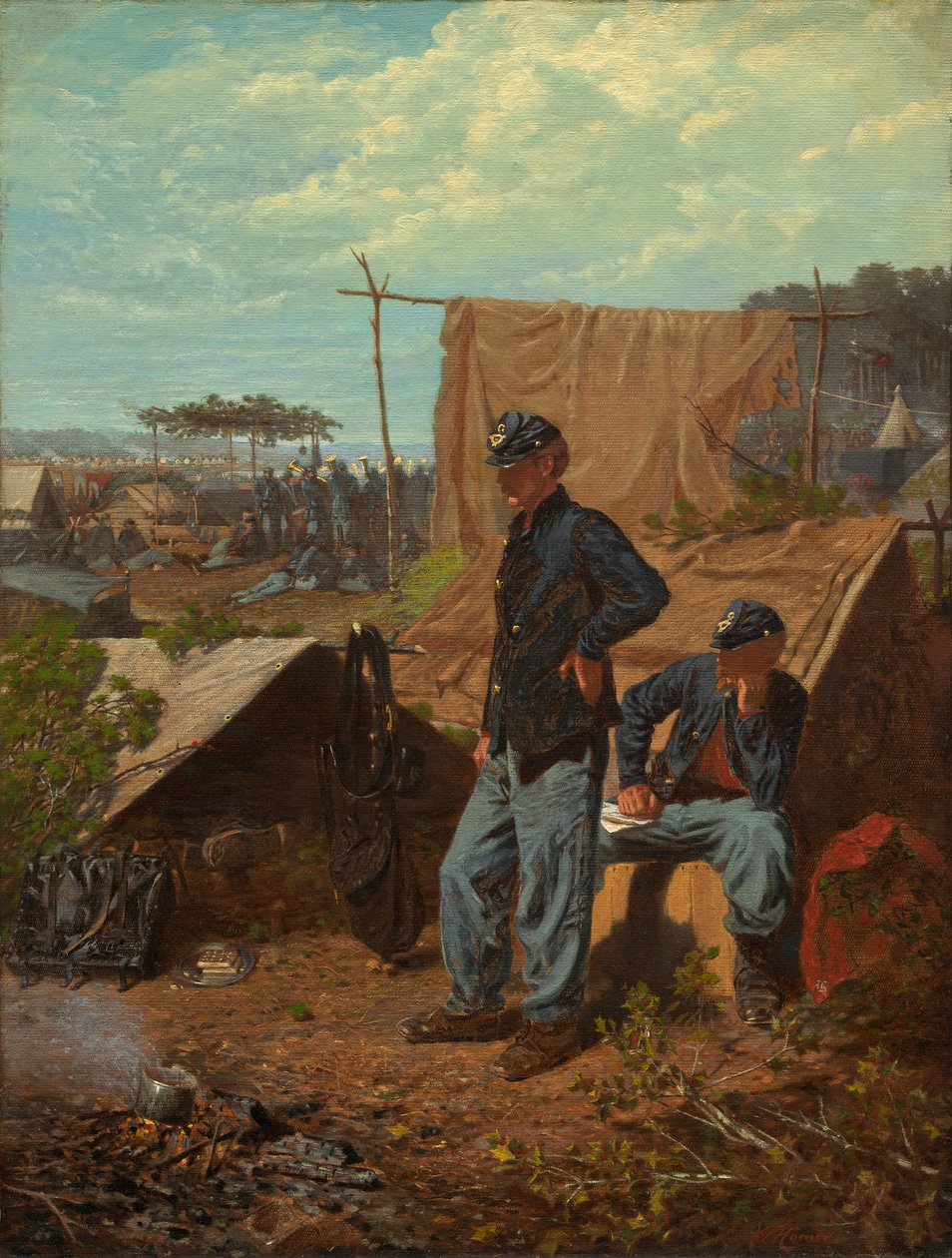 Home, Sweet Home, ca. 1863 (olie på lærred) af Winslow Homer