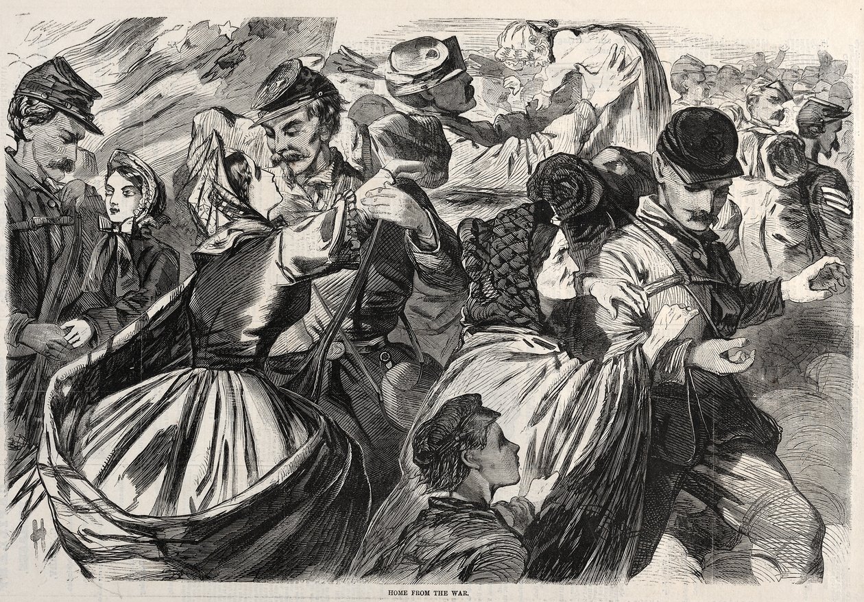 Hjem fra krigen, 1863. af Winslow Homer