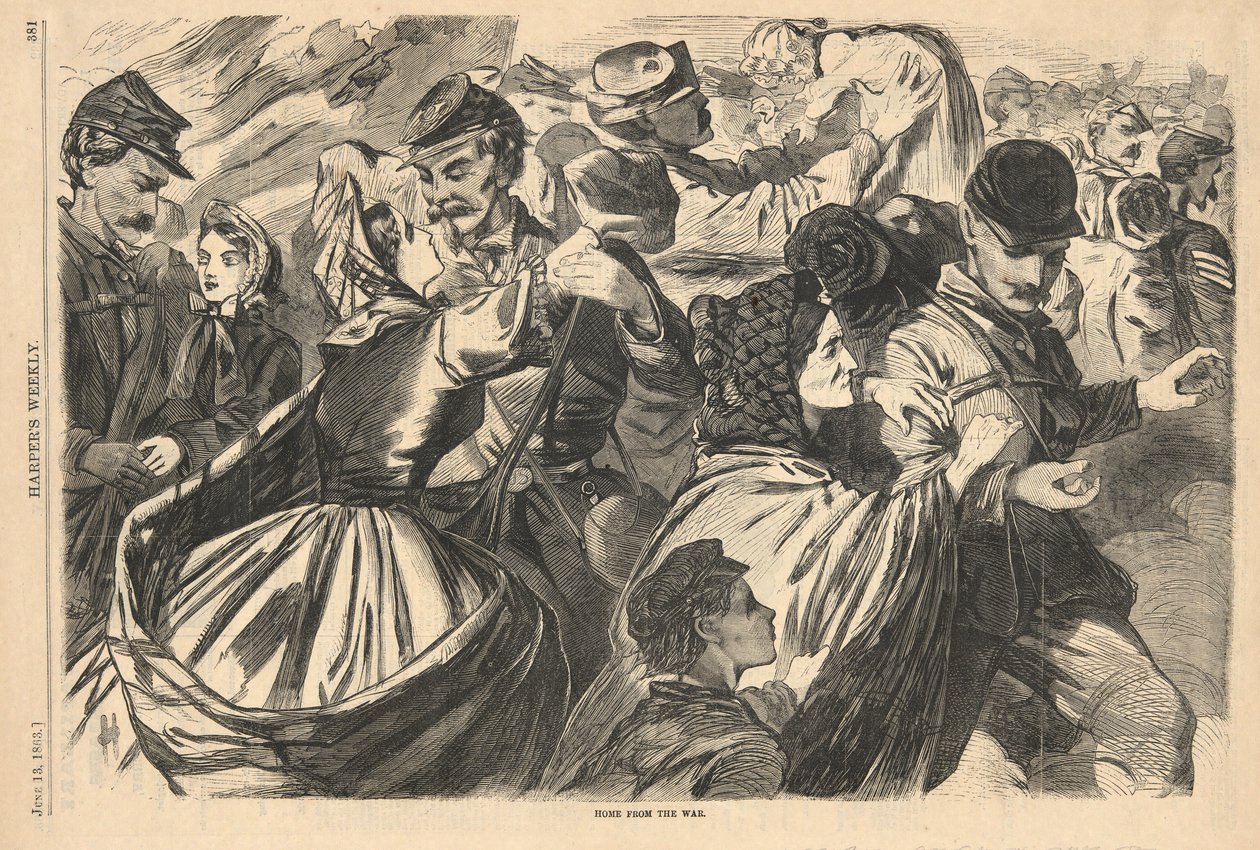 Hjem fra krigen, fra Harper af Winslow Homer