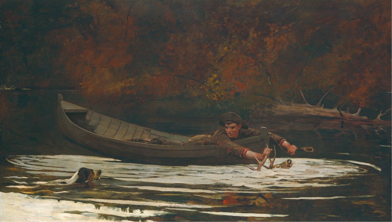 Hund og jæger, 1892. af Winslow Homer