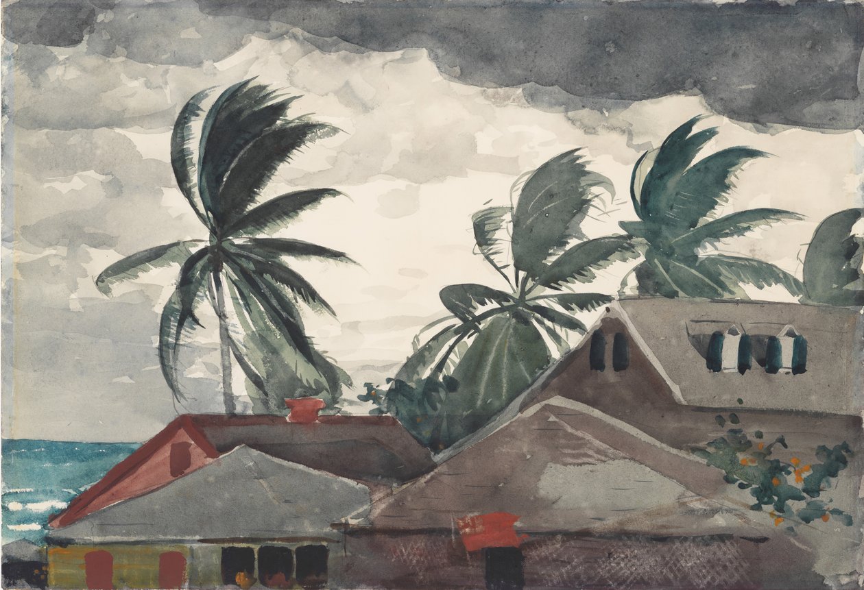 Orkanen, Bahamas, 1898. af Winslow Homer