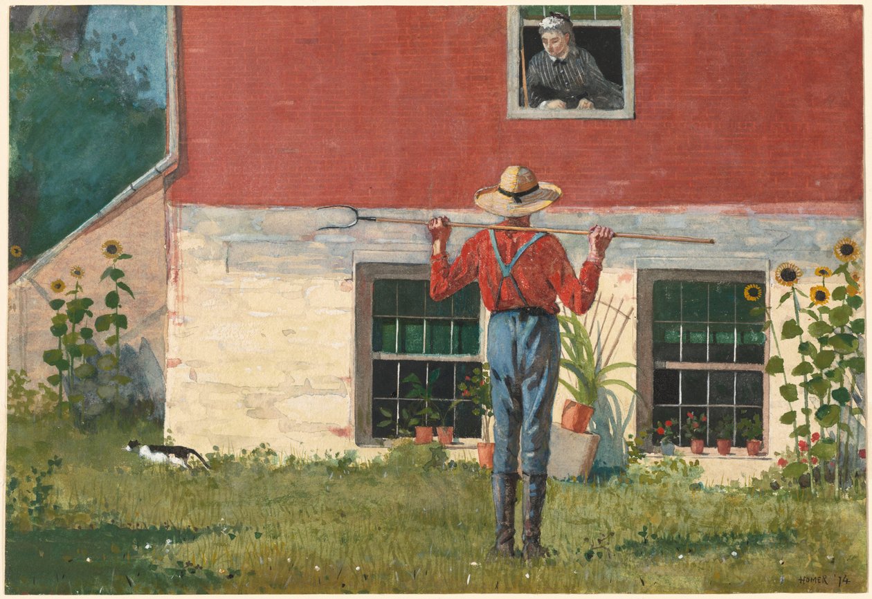 I haven (rustik frieri) af Winslow Homer