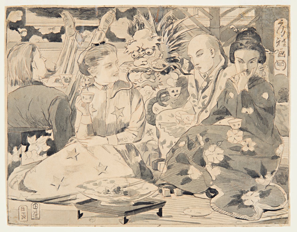 International Tea Party af Winslow Homer