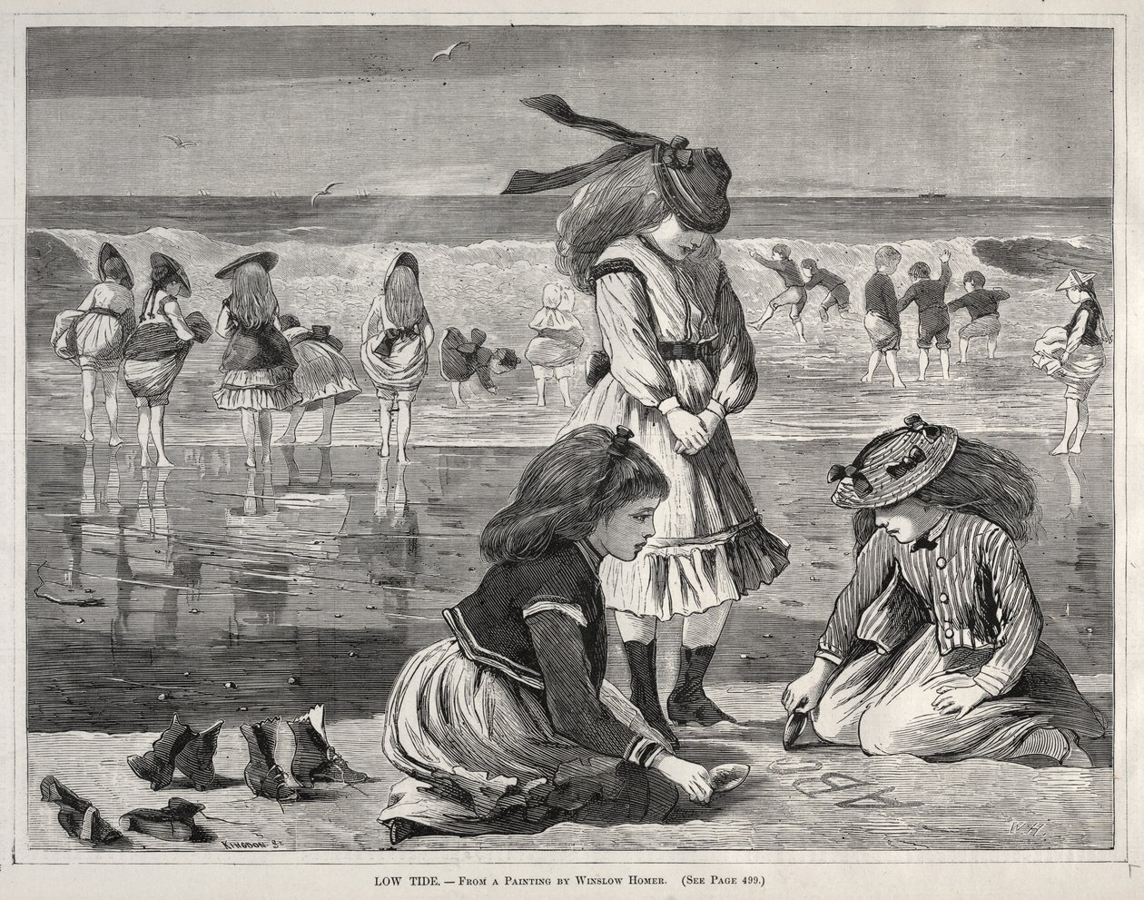 Lavvande, 1870. af Winslow Homer
