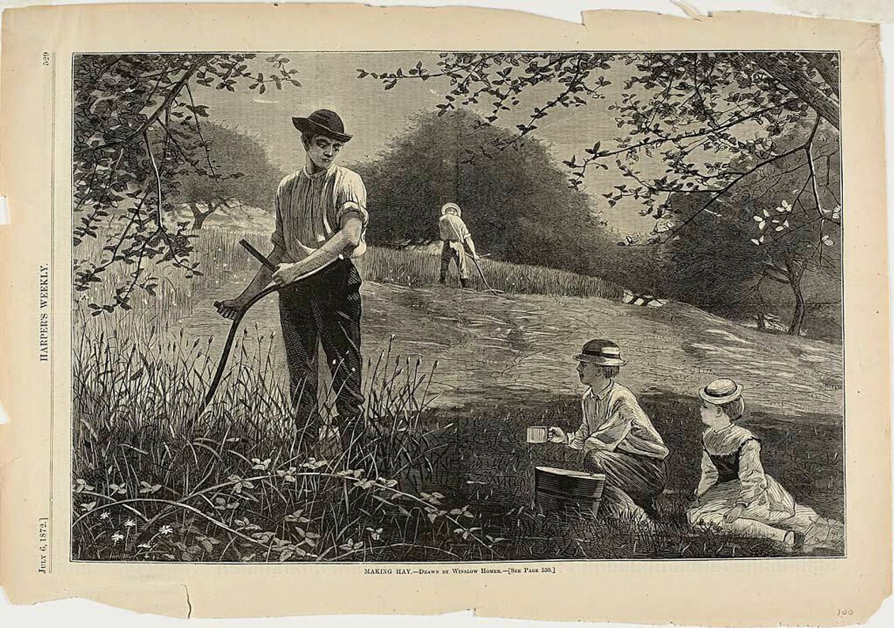 At lave hø af Winslow Homer