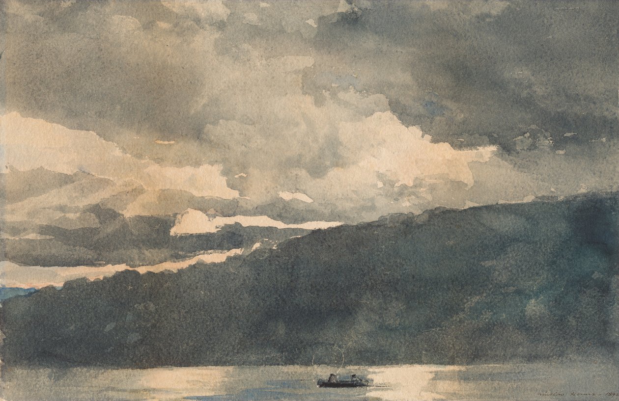 Mink Lake, Adirondacks, 1892. af Winslow Homer