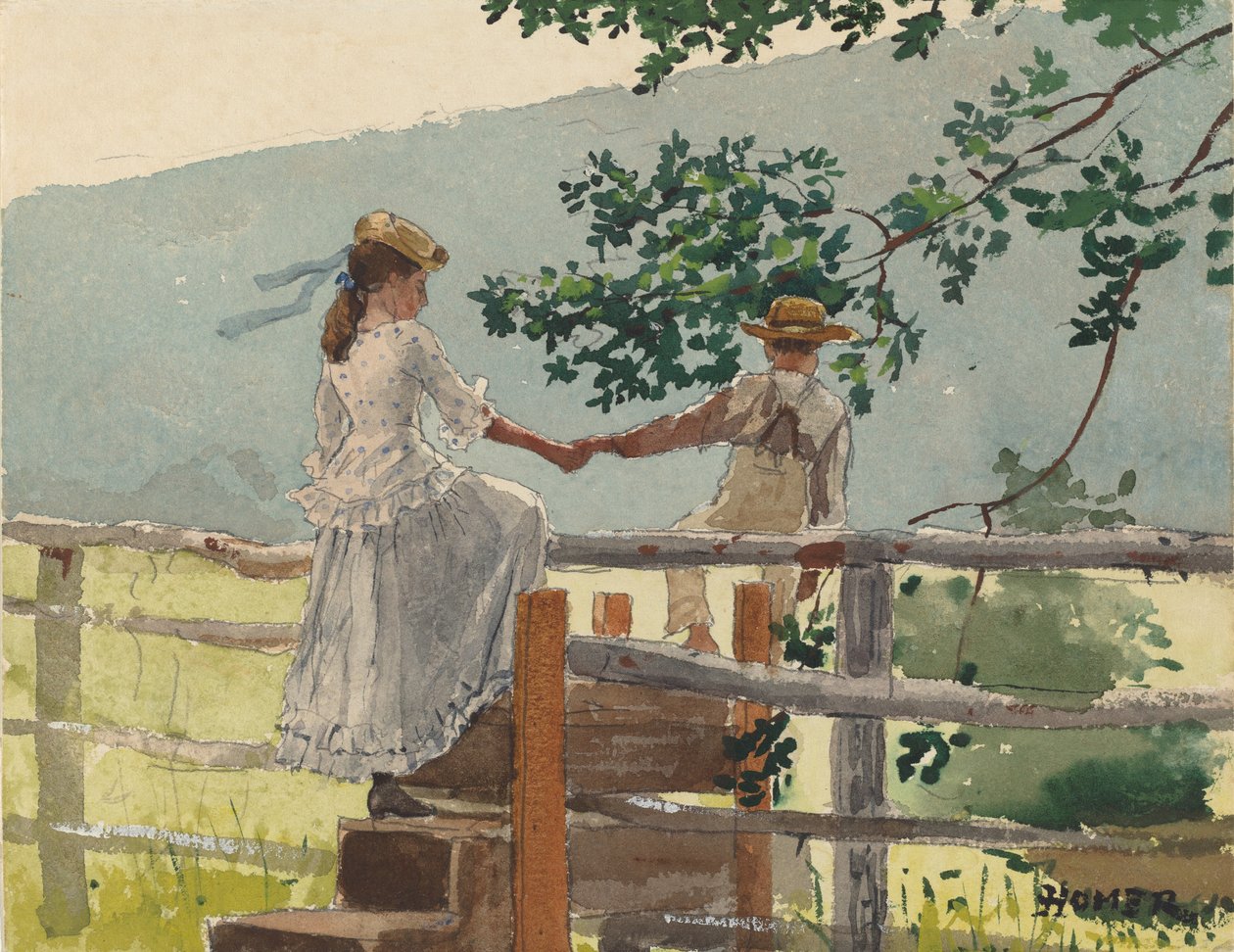 På Stilen, 1878. af Winslow Homer