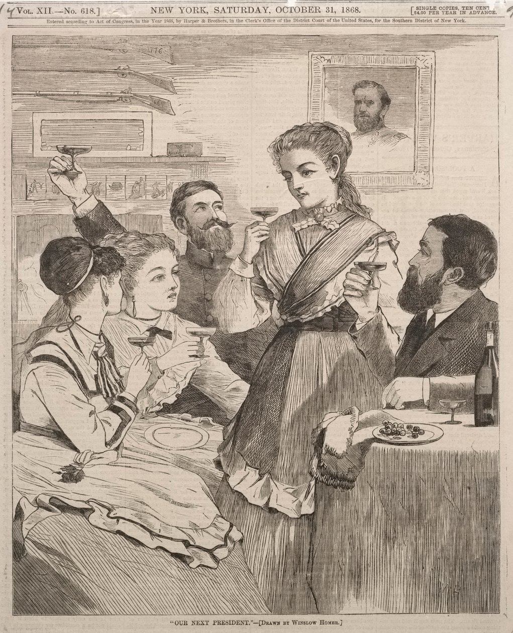 Vores næste præsident, 1868. af Winslow Homer
