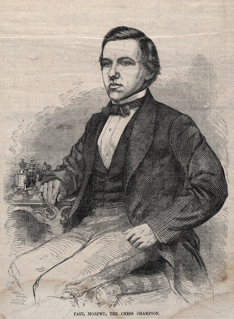 Paul Morphy, skakmesteren, 1859. af Winslow Homer