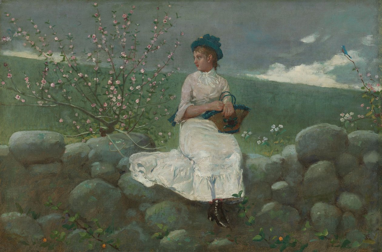 Ferskenblomster af Winslow Homer