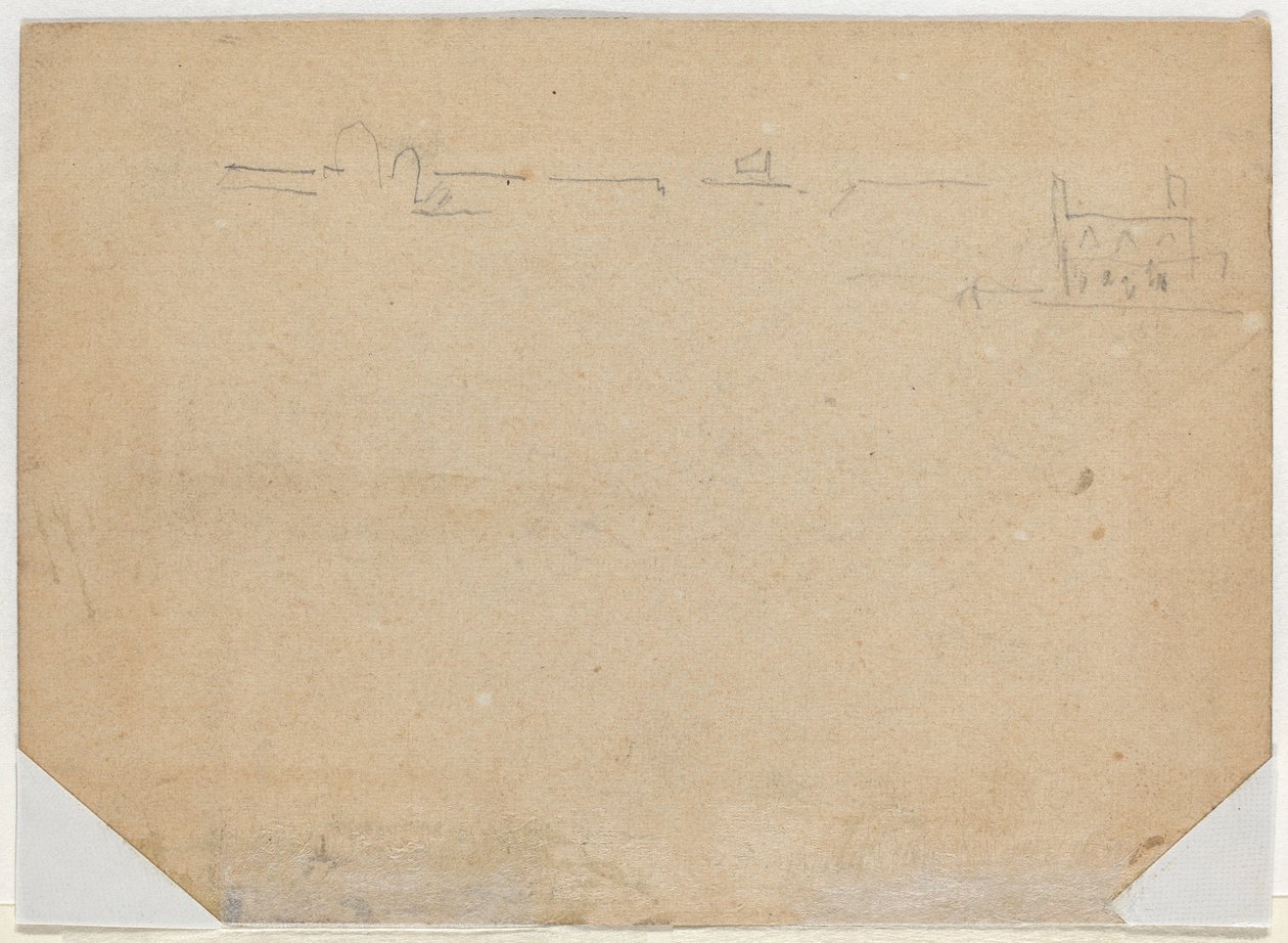 Taglinje [verso], 1862. af Winslow Homer
