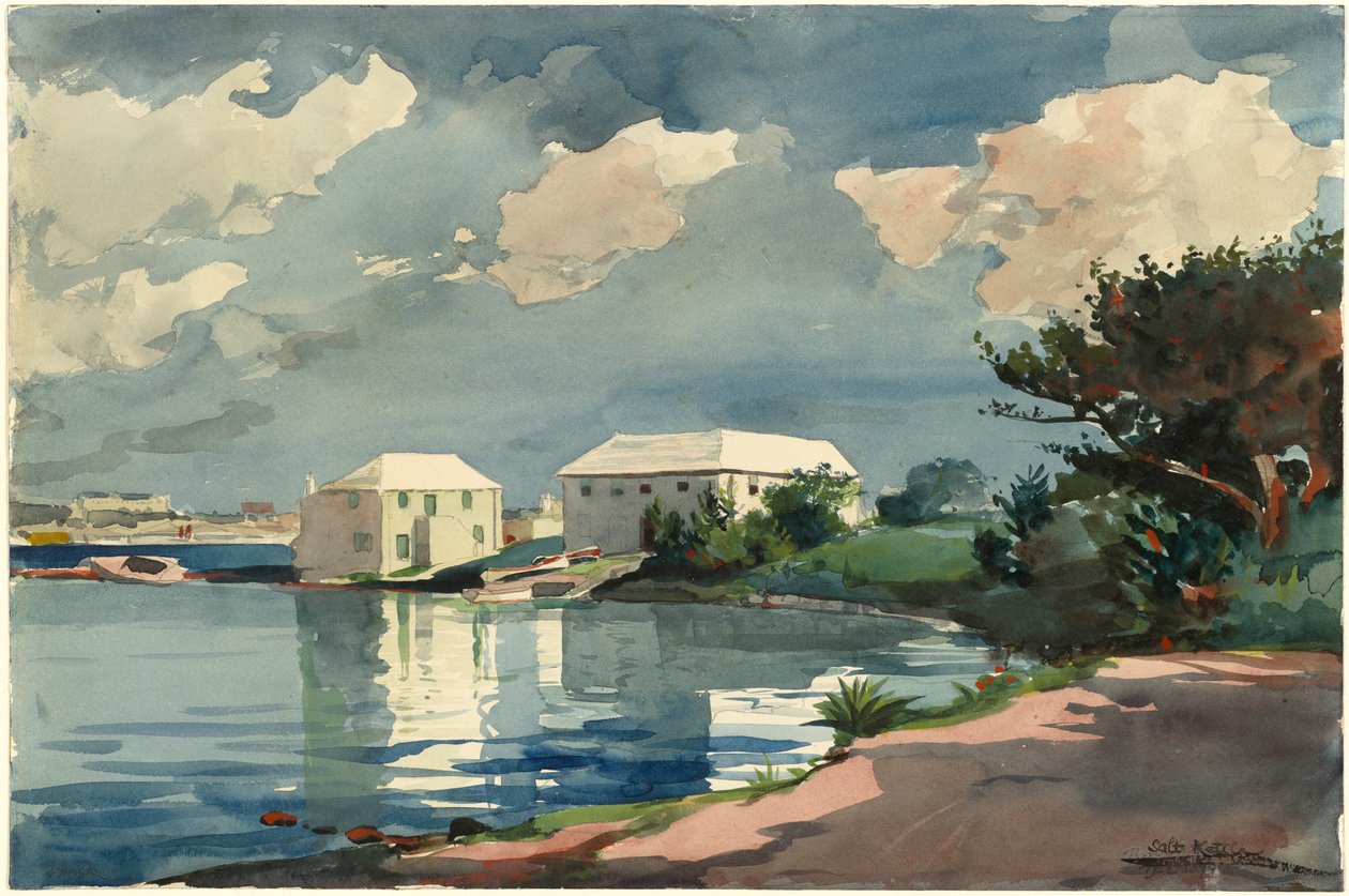 Saltkedle, Bermuda, 1899. af Winslow Homer