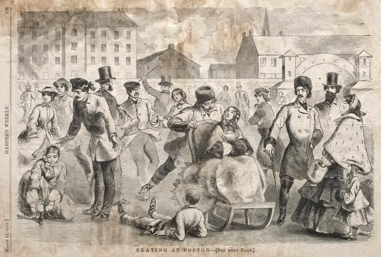 Skøjteløb i Boston af Winslow Homer