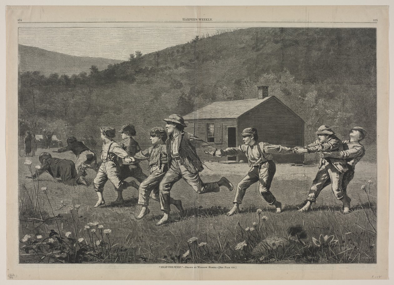 Snap-the-Pisken, 1873. af Winslow Homer