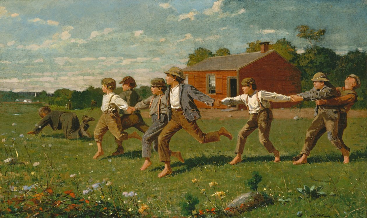 Snap the Whip, 1872 af Winslow Homer