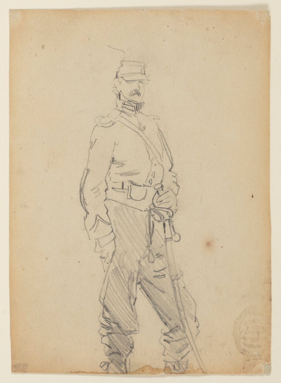 Stående Officer af Winslow Homer
