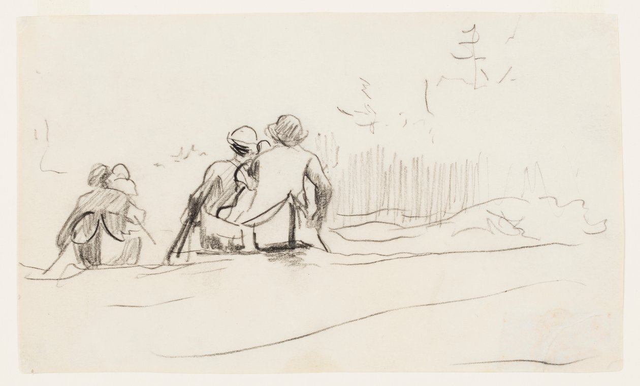 Stern udsigt over to kanoer af Winslow Homer