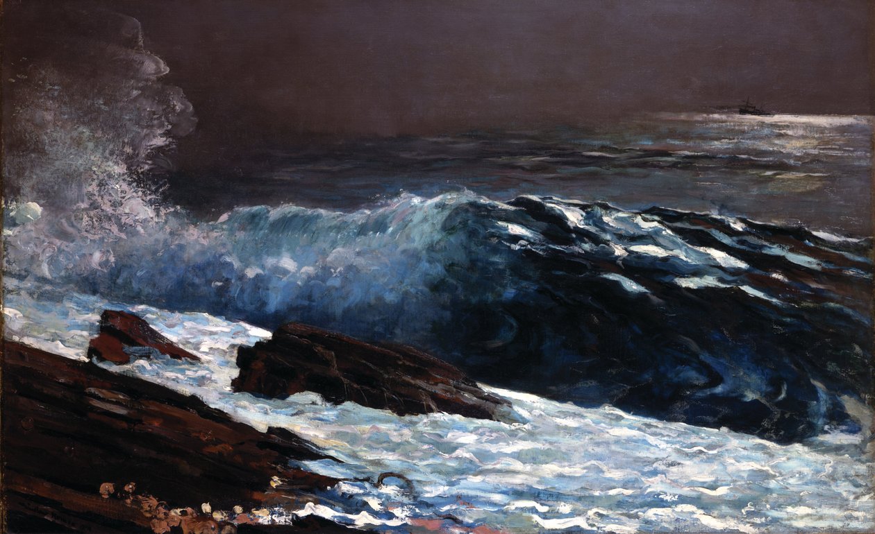 Sollys på kysten af Winslow Homer