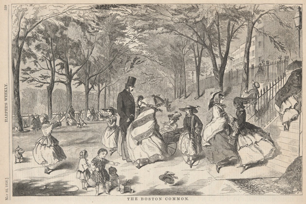 Boston Common, fra Harper af Winslow Homer